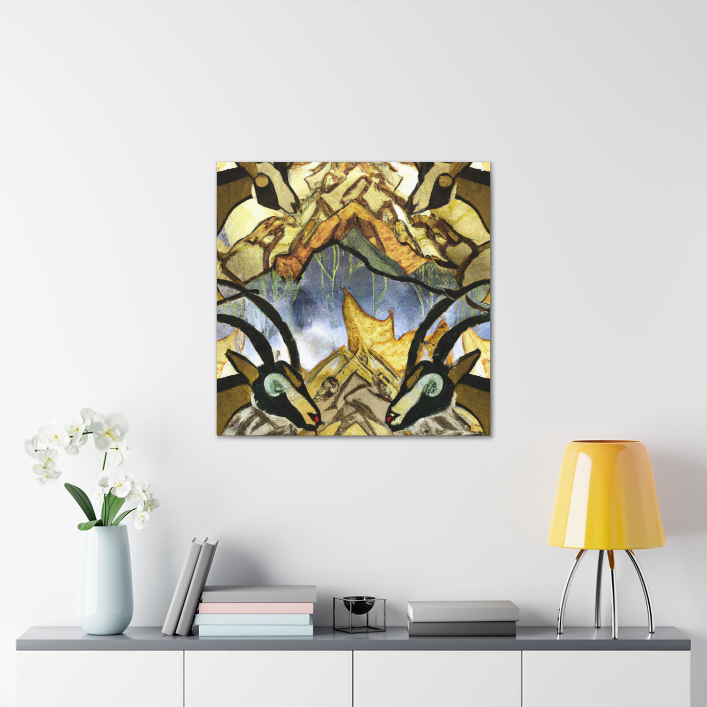 Ibex in Art Deco - Canvas