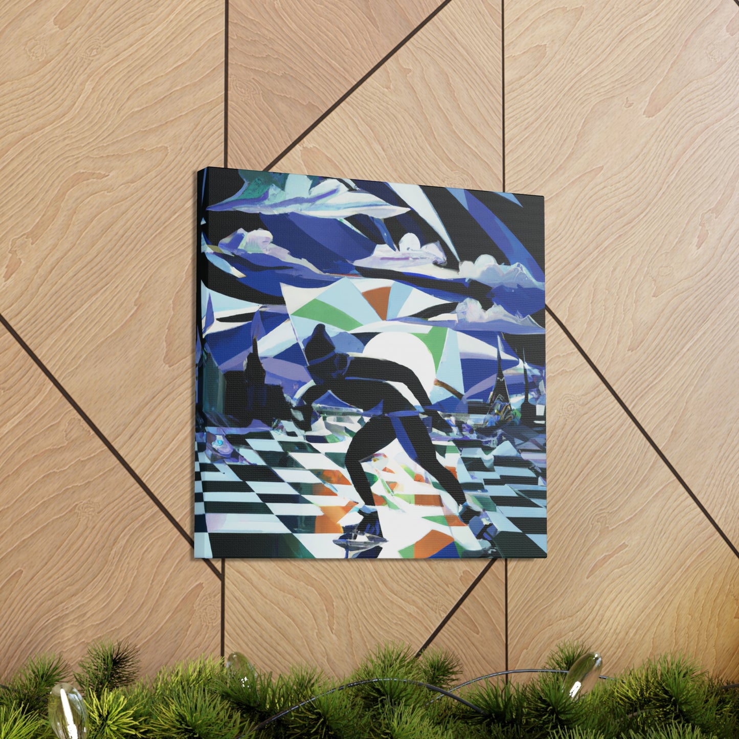 "Skating in the Jazz Age" - Canvas