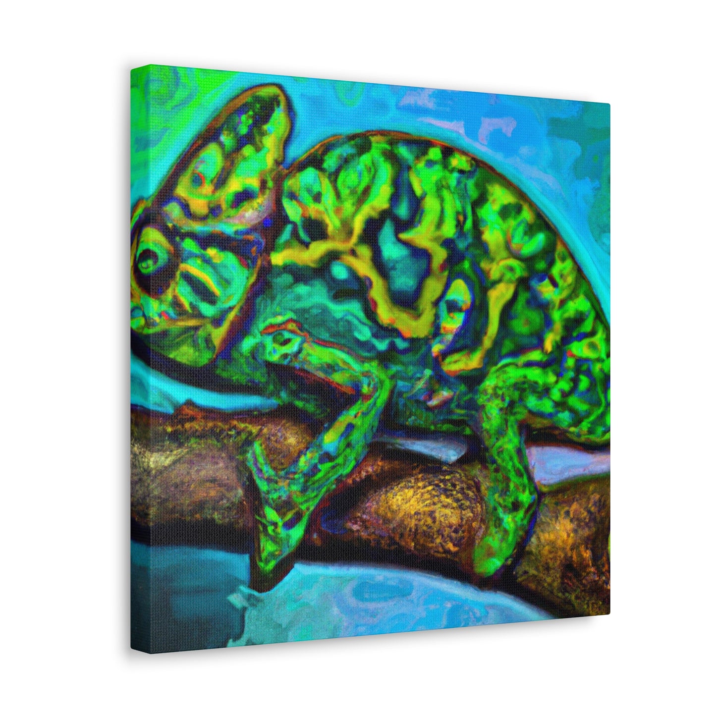 "Veiled Chameleon Reflection" - Canvas