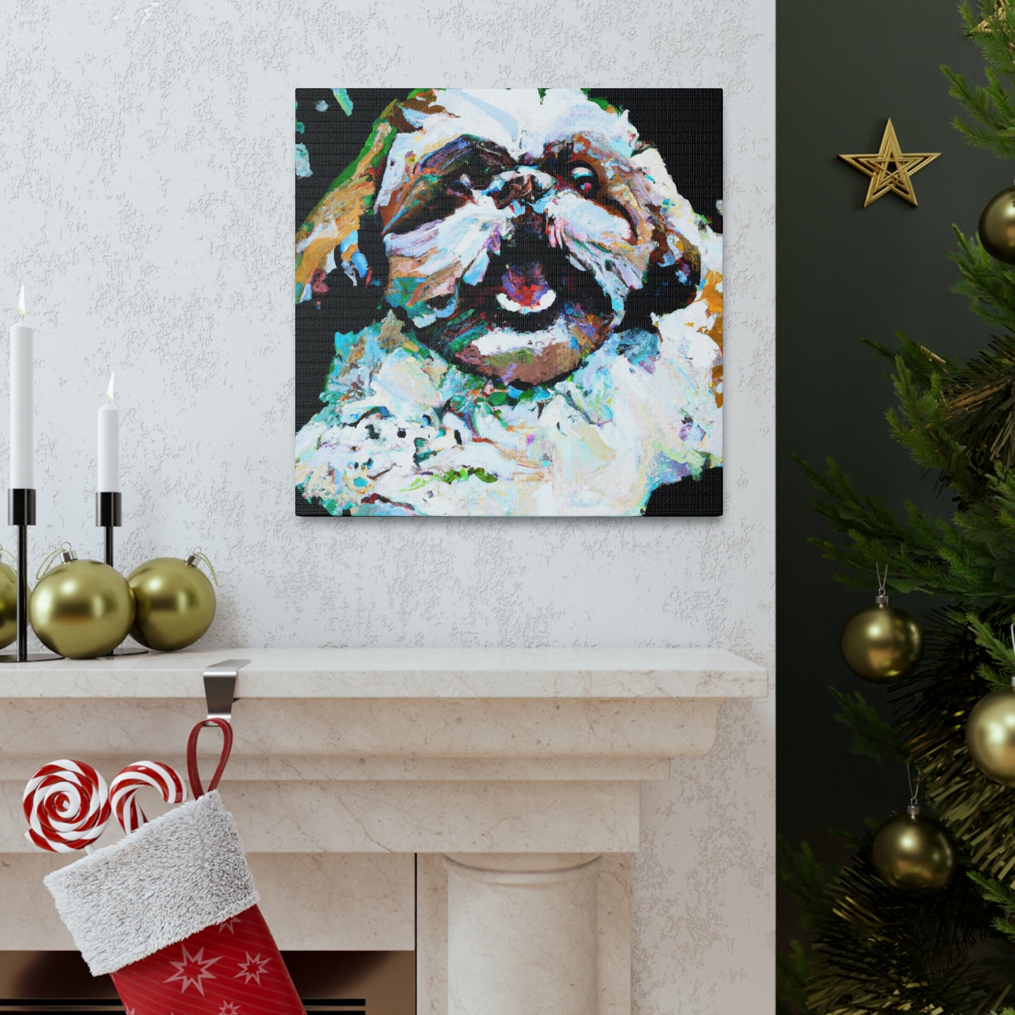 Shih Tzu Impressionism - Canvas