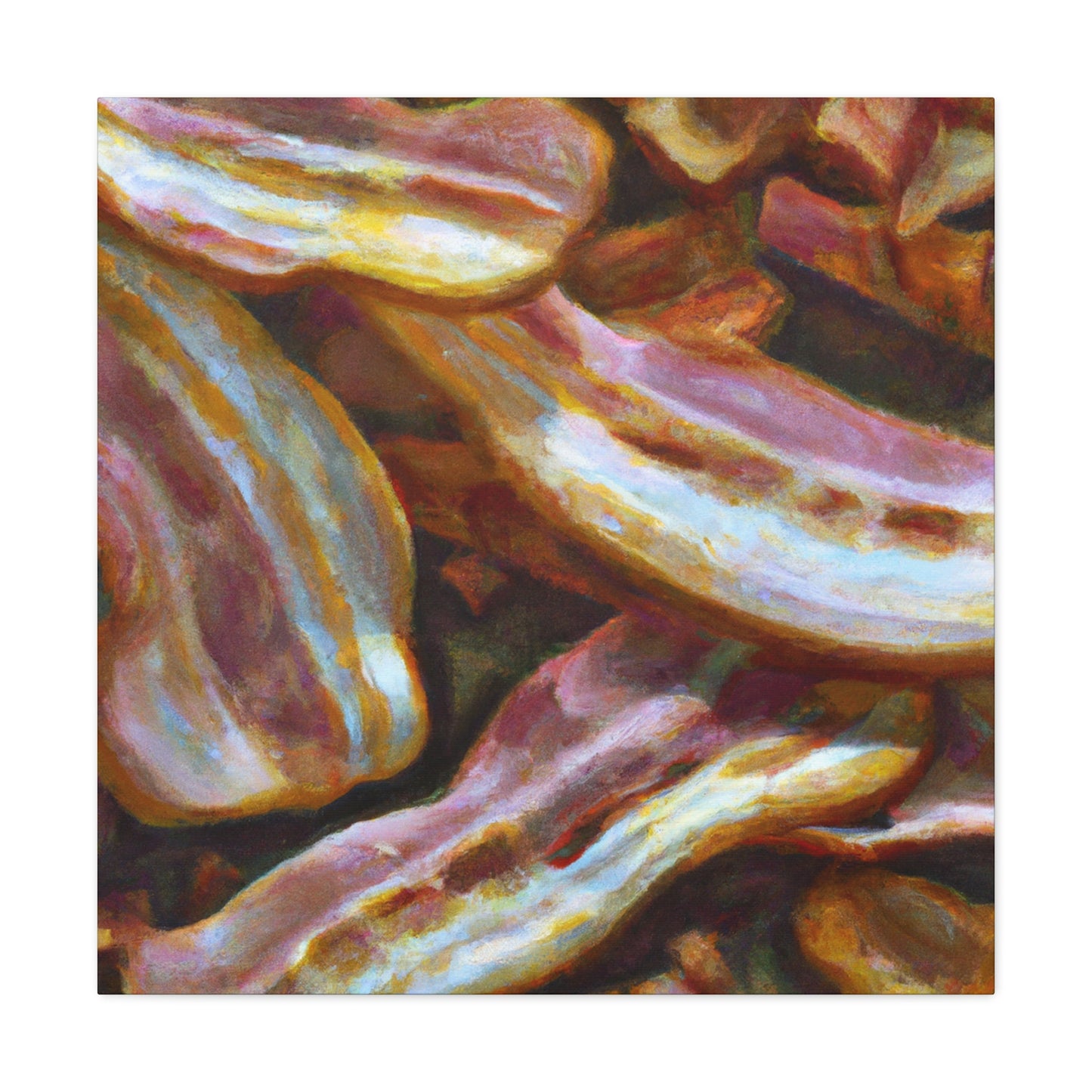 "Sizzling Bacon Realism" - Canvas