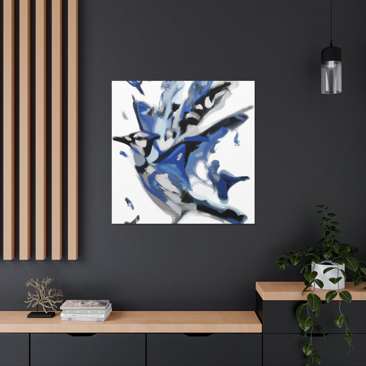 Blue Jay Abstraction - Canvas