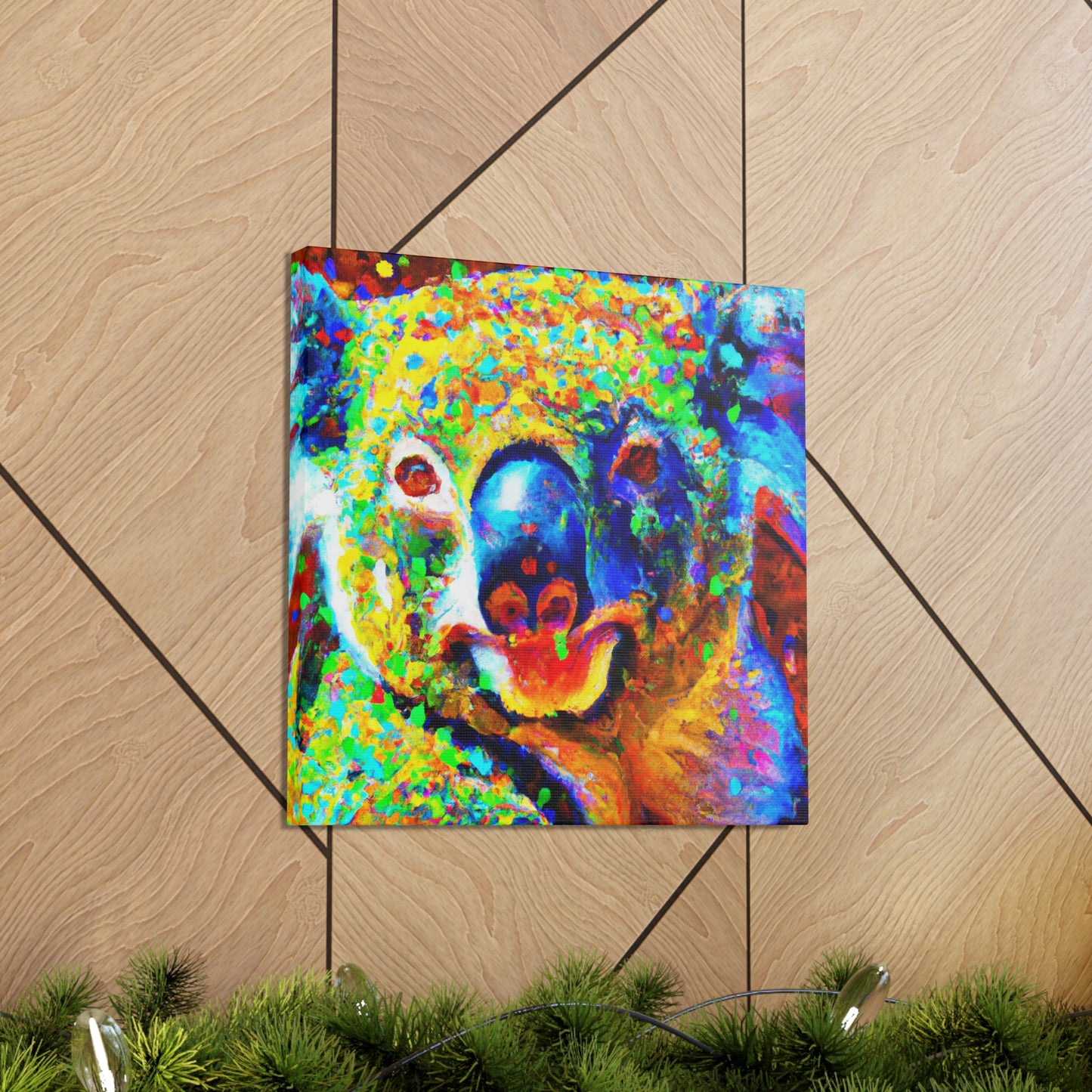 Koala in Pointillism - Canvas