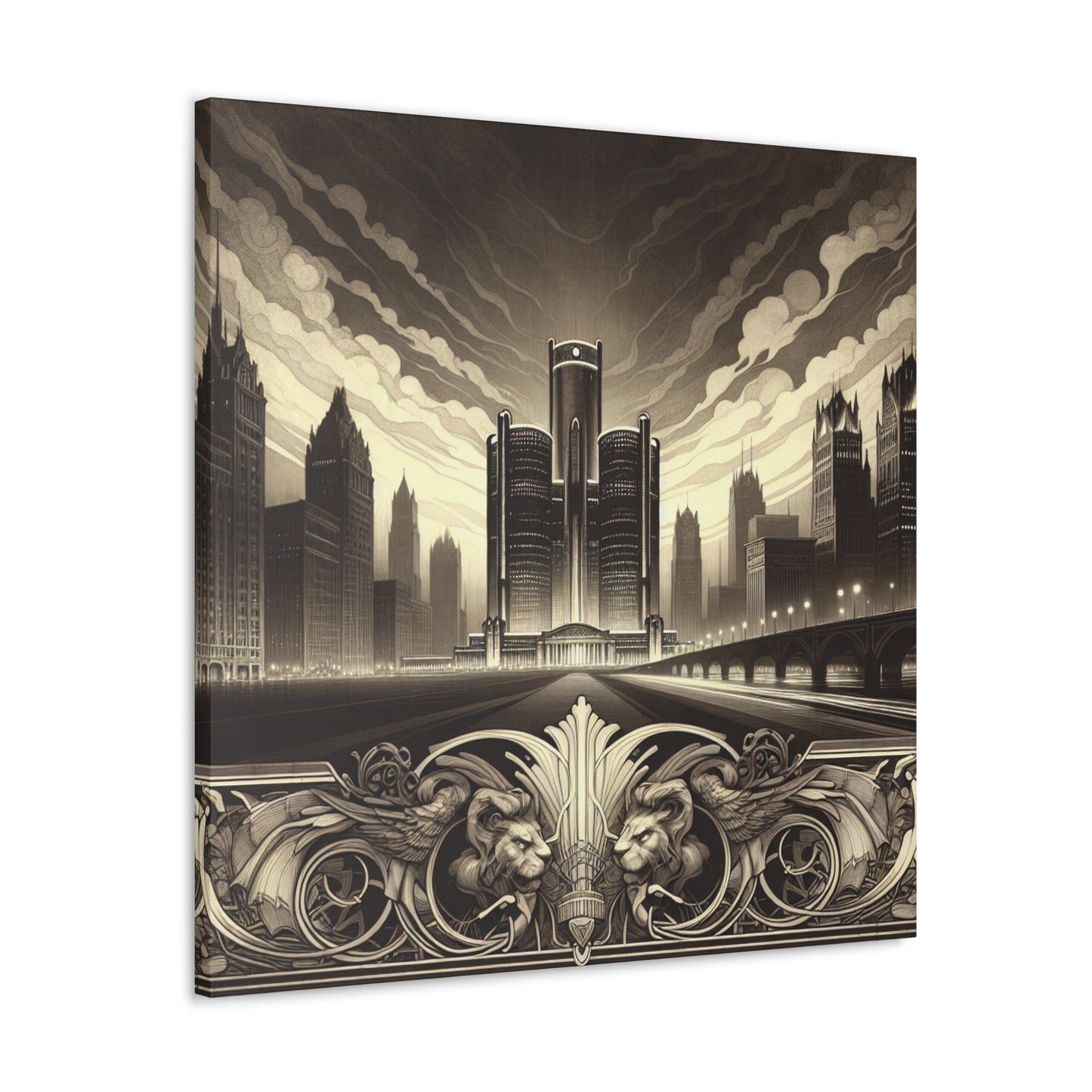 "Jeweled City Awakening" - Canvas