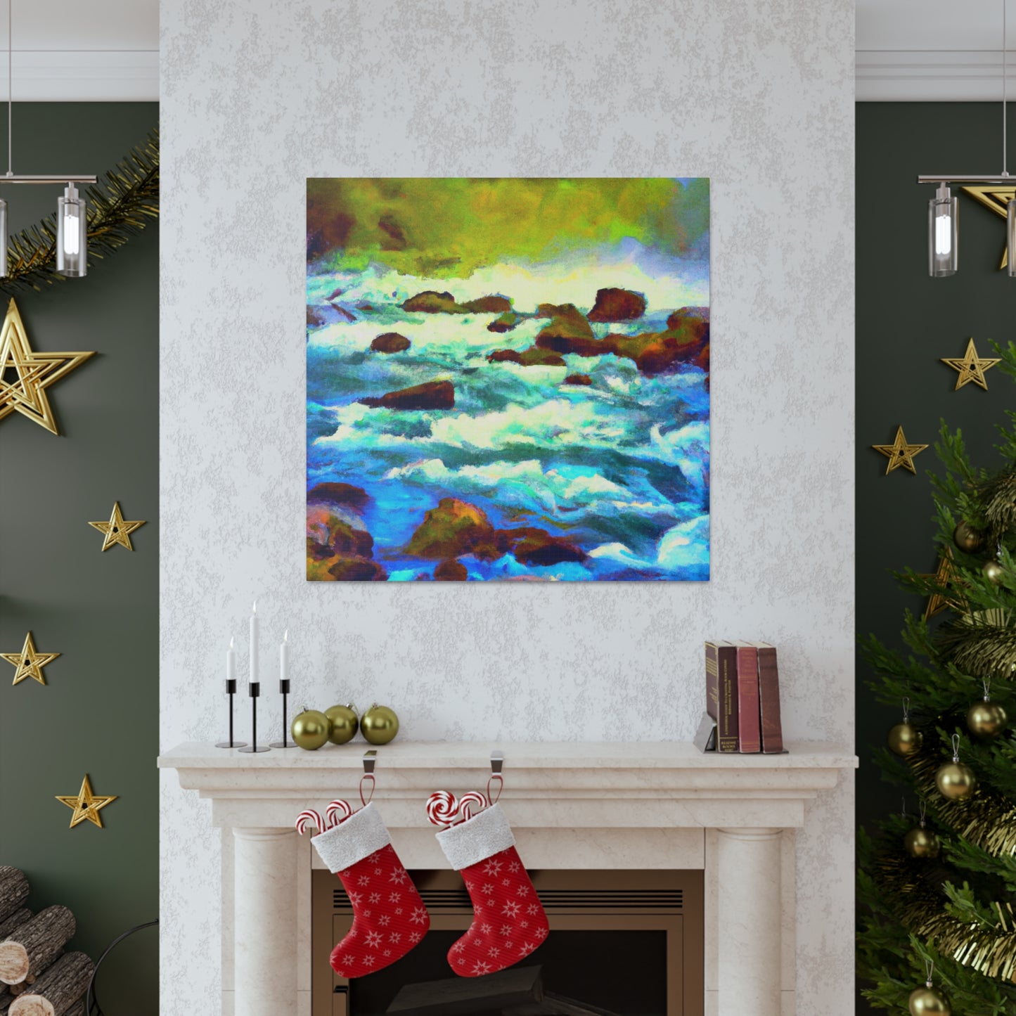 "River Reflections Impressionism" - Canvas