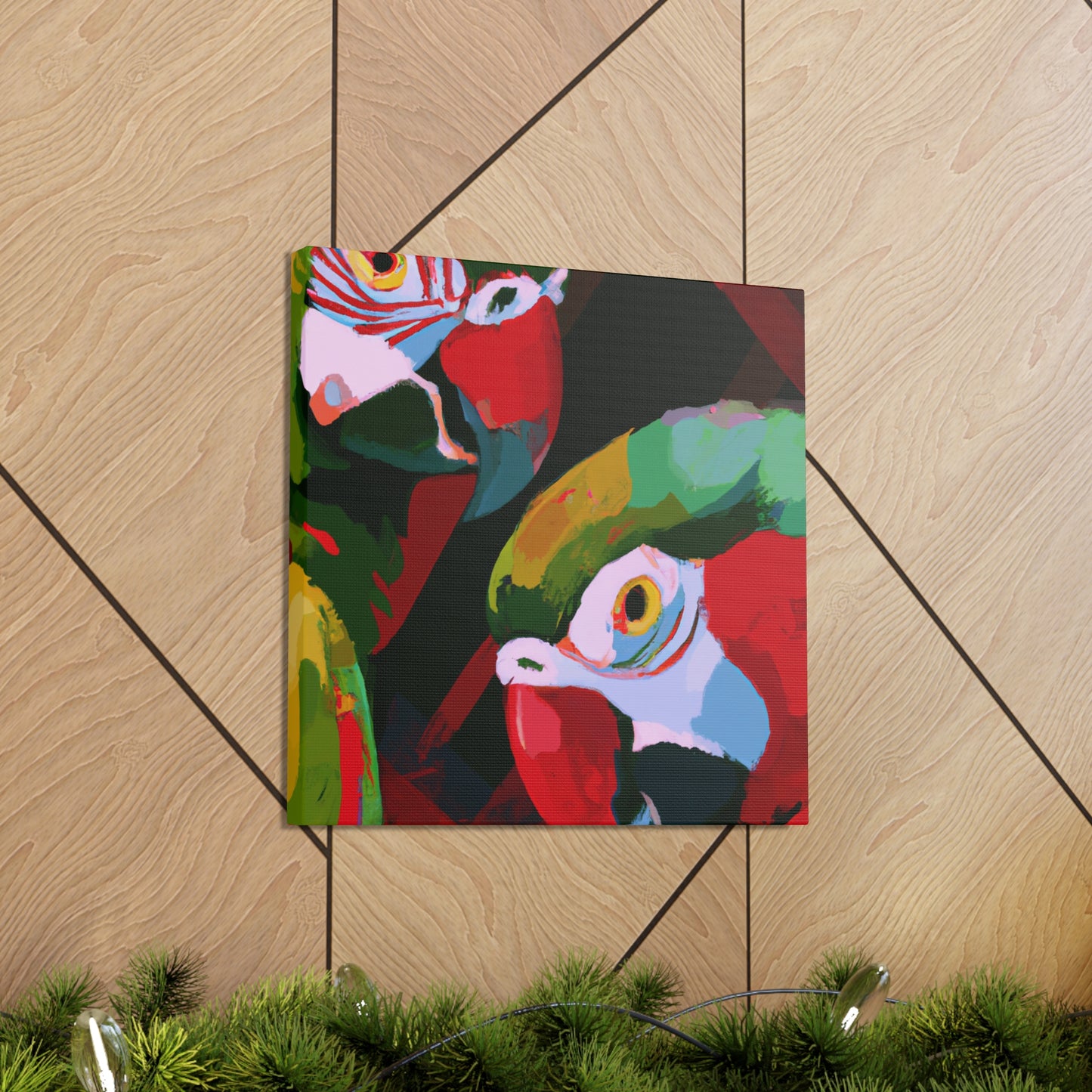 "Amazon Parrot Euphoria" - Canvas