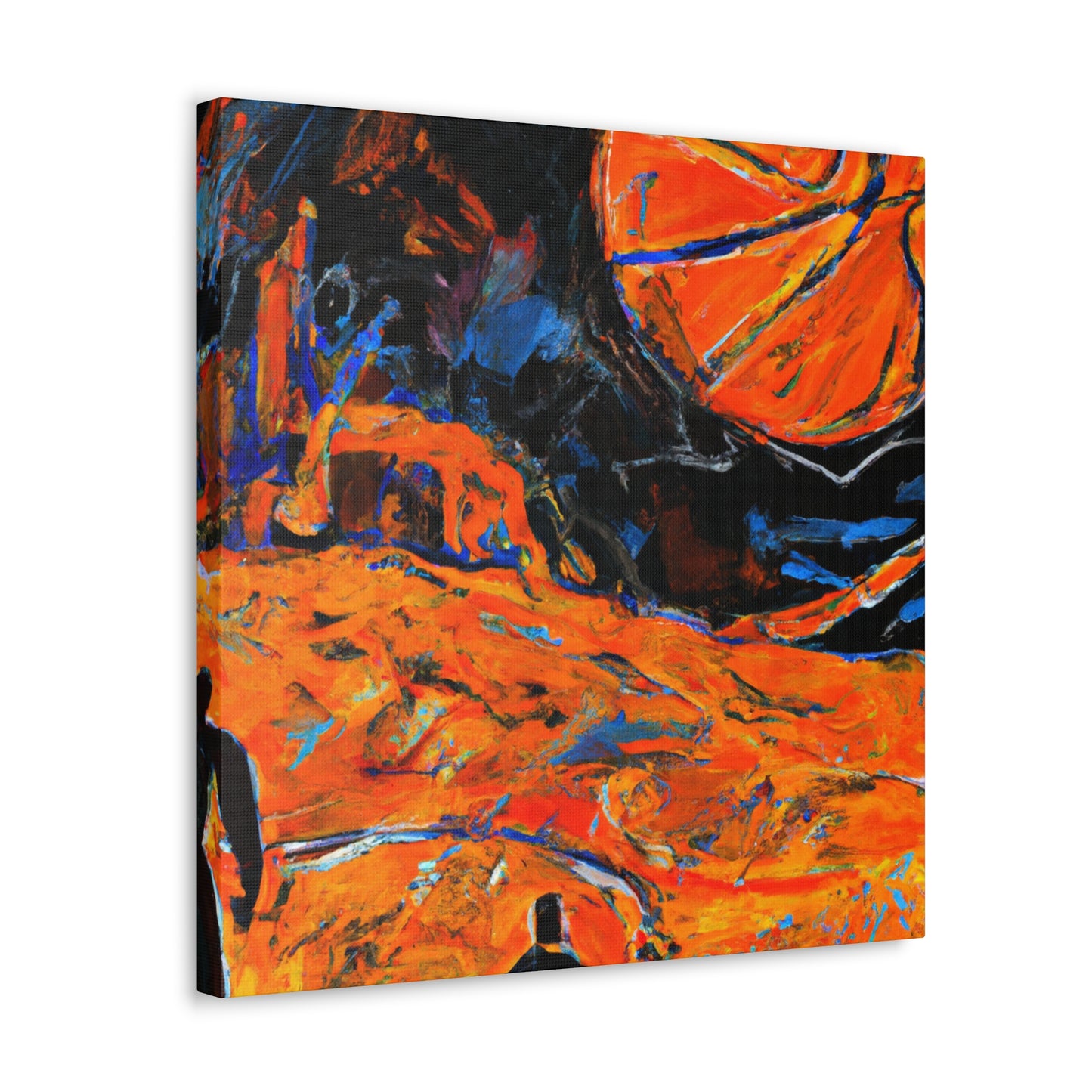 Basketball Court Abstract - Canvas