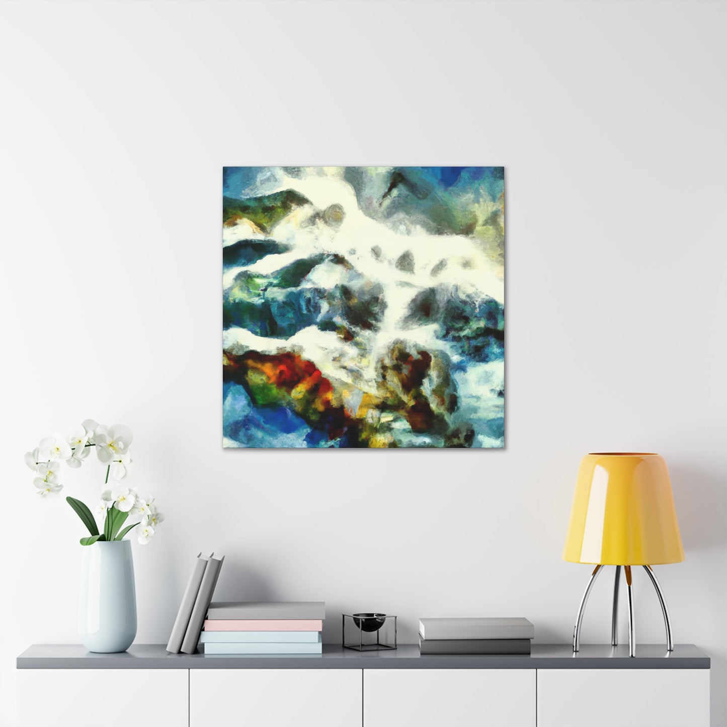 "Coastal Inspiration Abstract" - Canvas