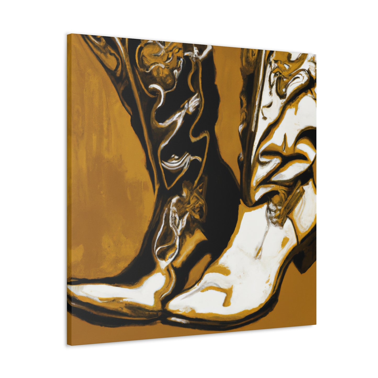 Boots on Baroque canvas - Canvas