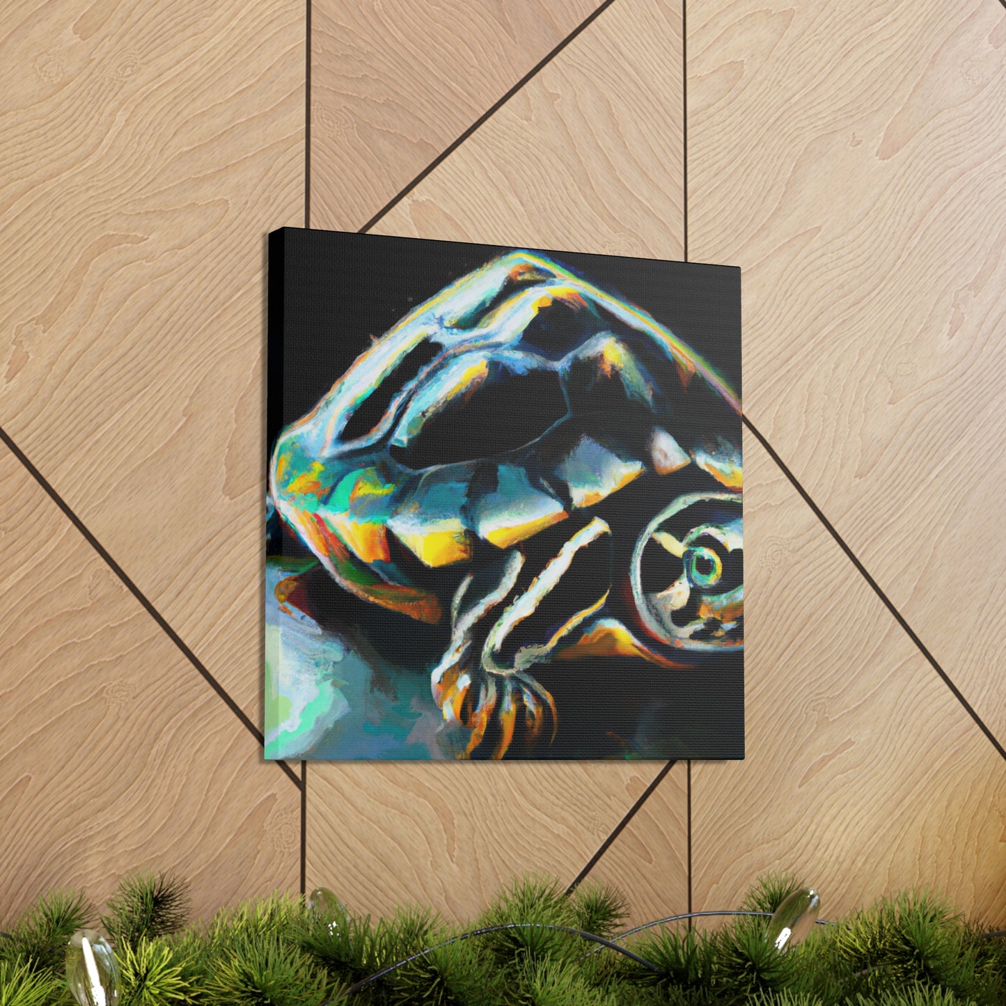 "Box Turtle Reflection" - Canvas