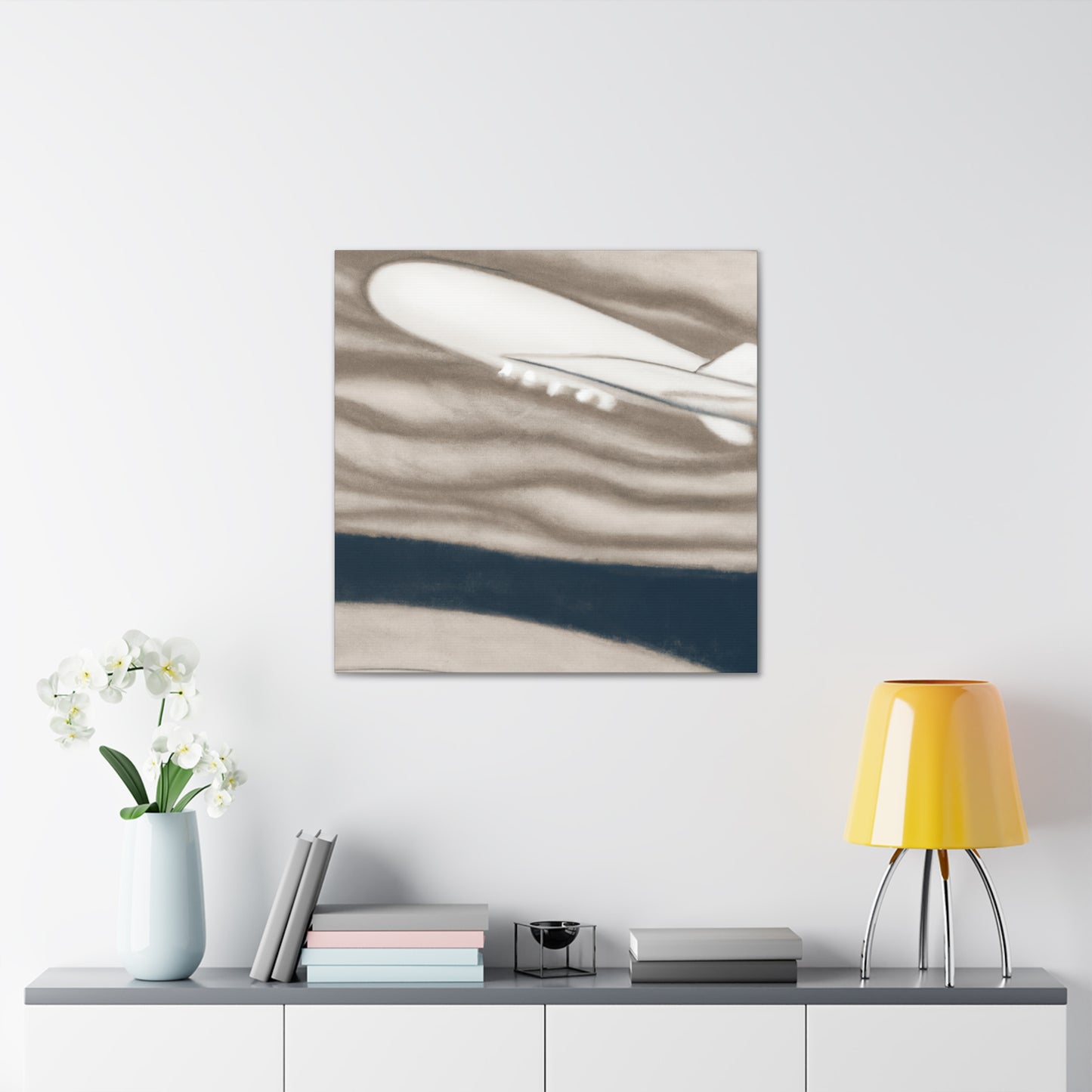 Blimp in the Sky - Canvas