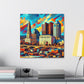 "Vibrant Columbus Dawn" - Canvas