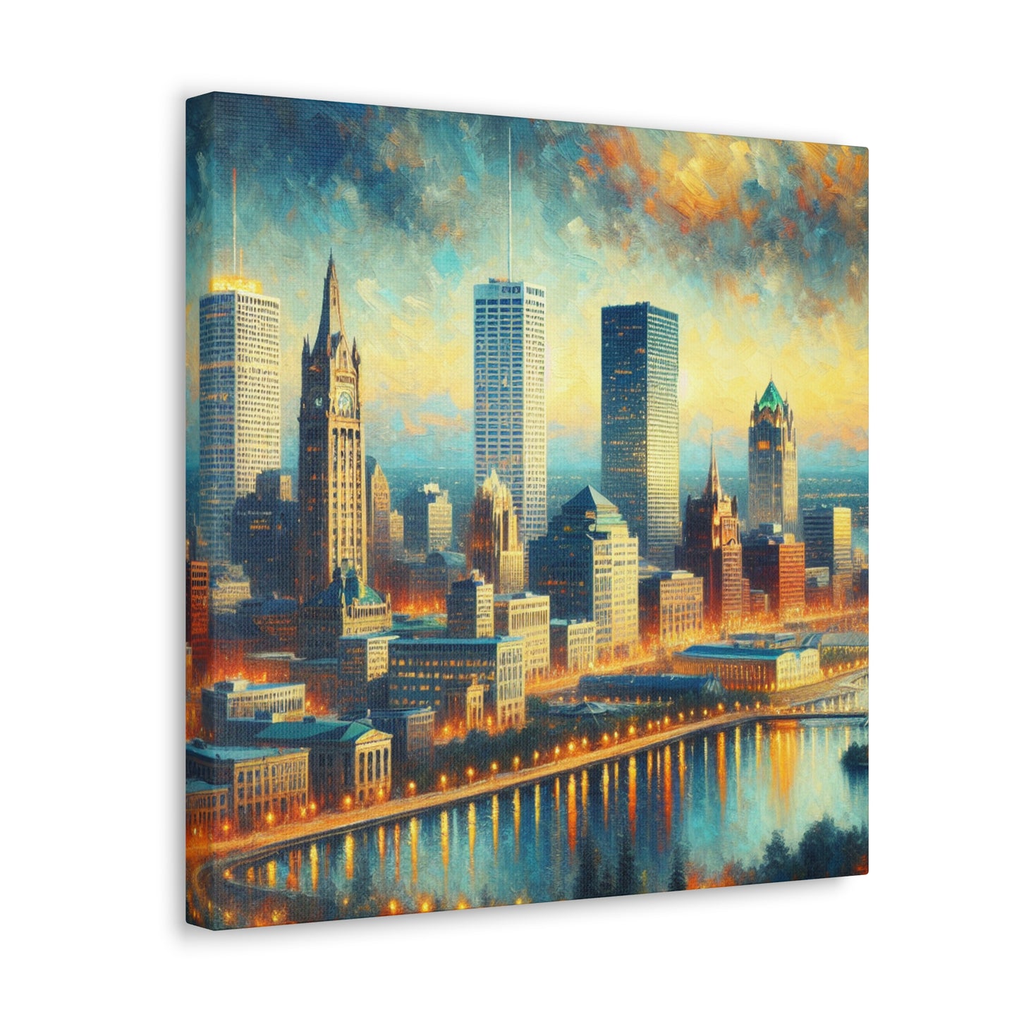 "Serene Streets of Milwaukee" - Canvas