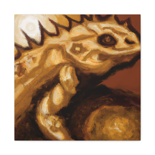 Horned Lizard Mural - Canvas