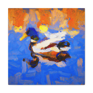 Mallard Duck Impressionism - Canvas