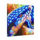 Blue Skink Impression - Canvas