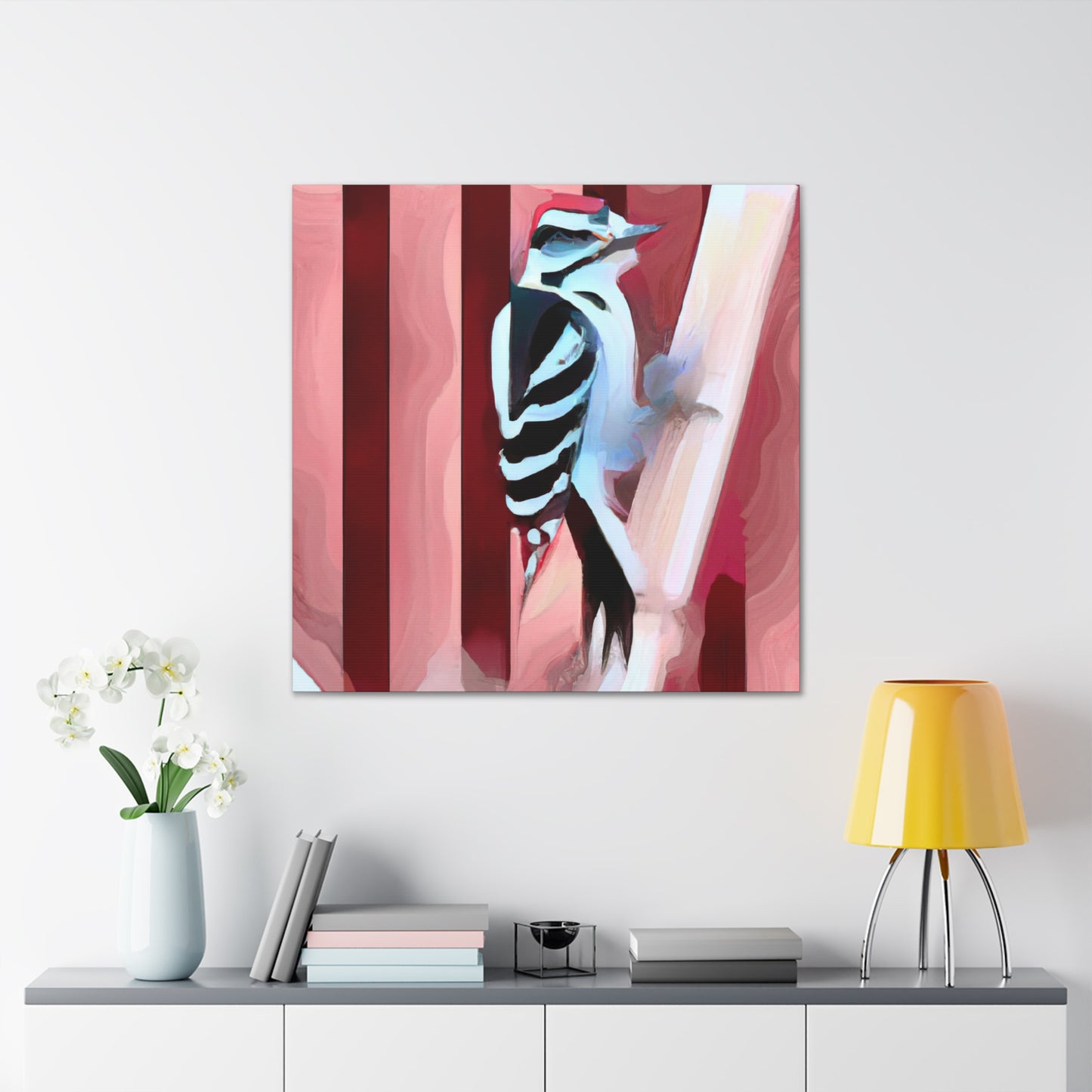 Downy Woodpecker Dreams - Canvas