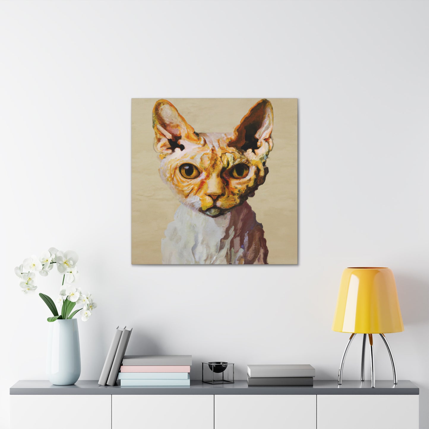 "Devon Rex Kaleidoscope" - Canvas