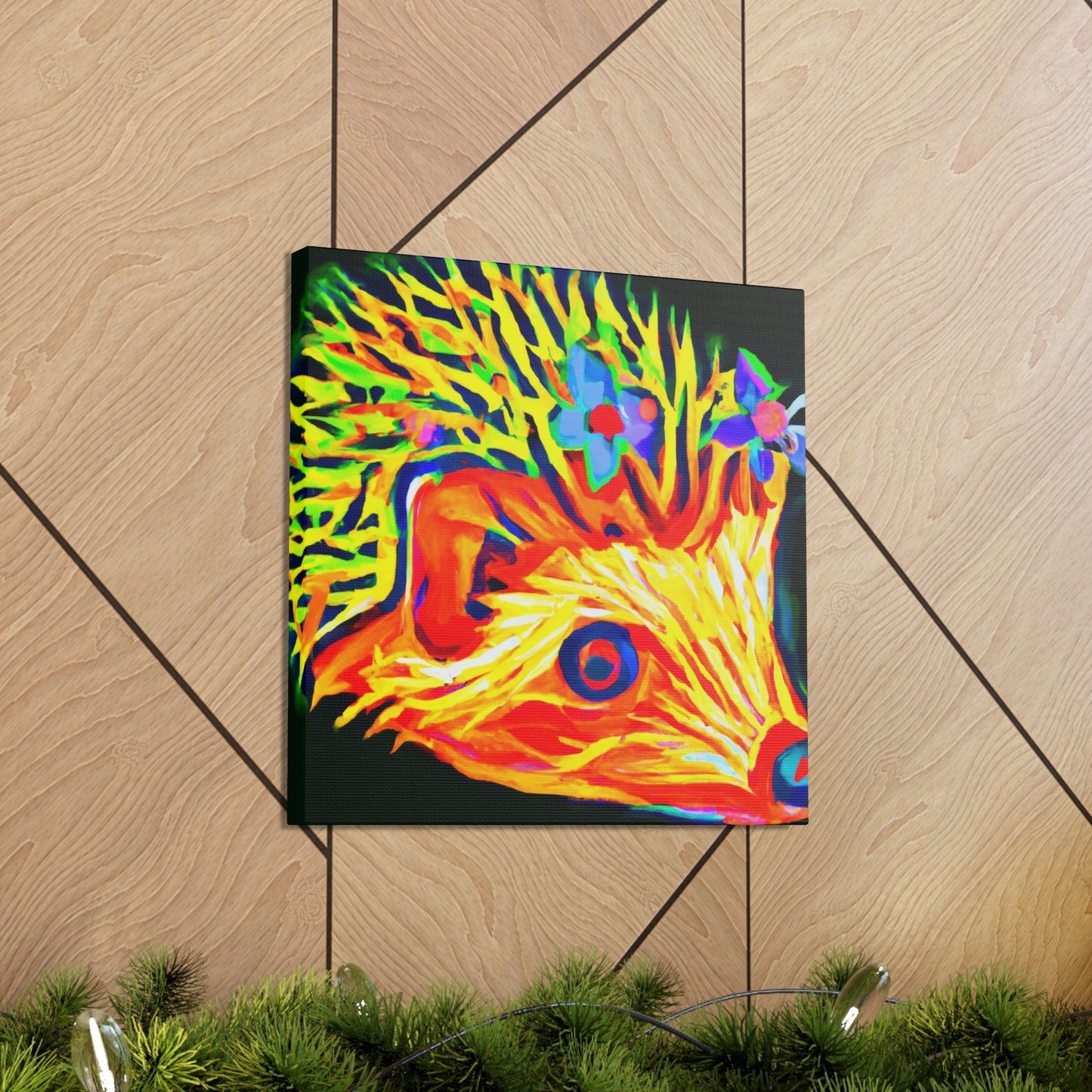 Hedgehog in Art Deco - Canvas