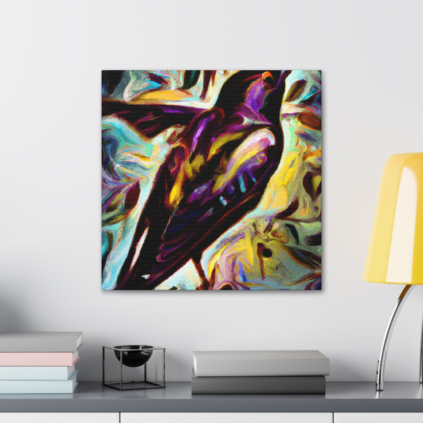 "Starling Symphony in Deco" - Canvas