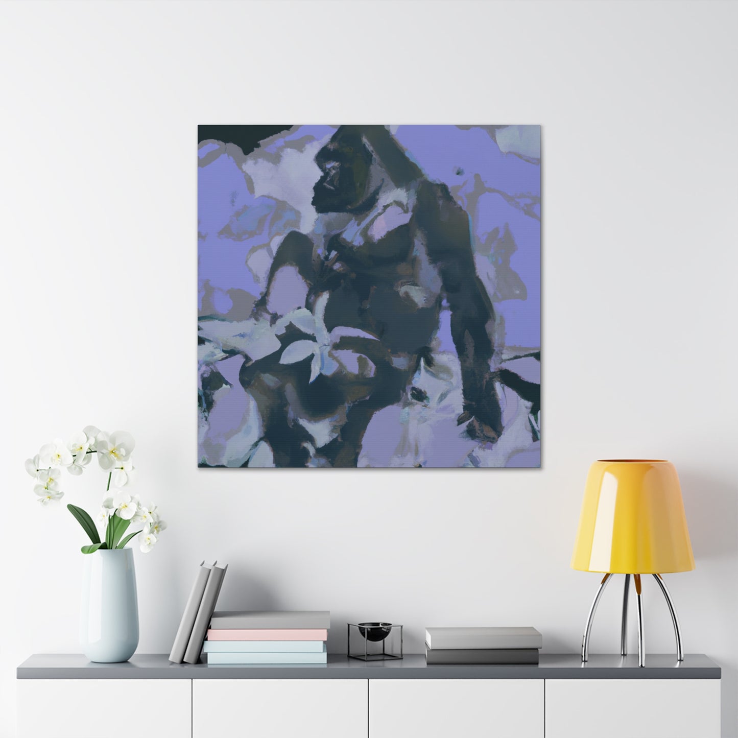 Gorilla Majesty Illuminated - Canvas