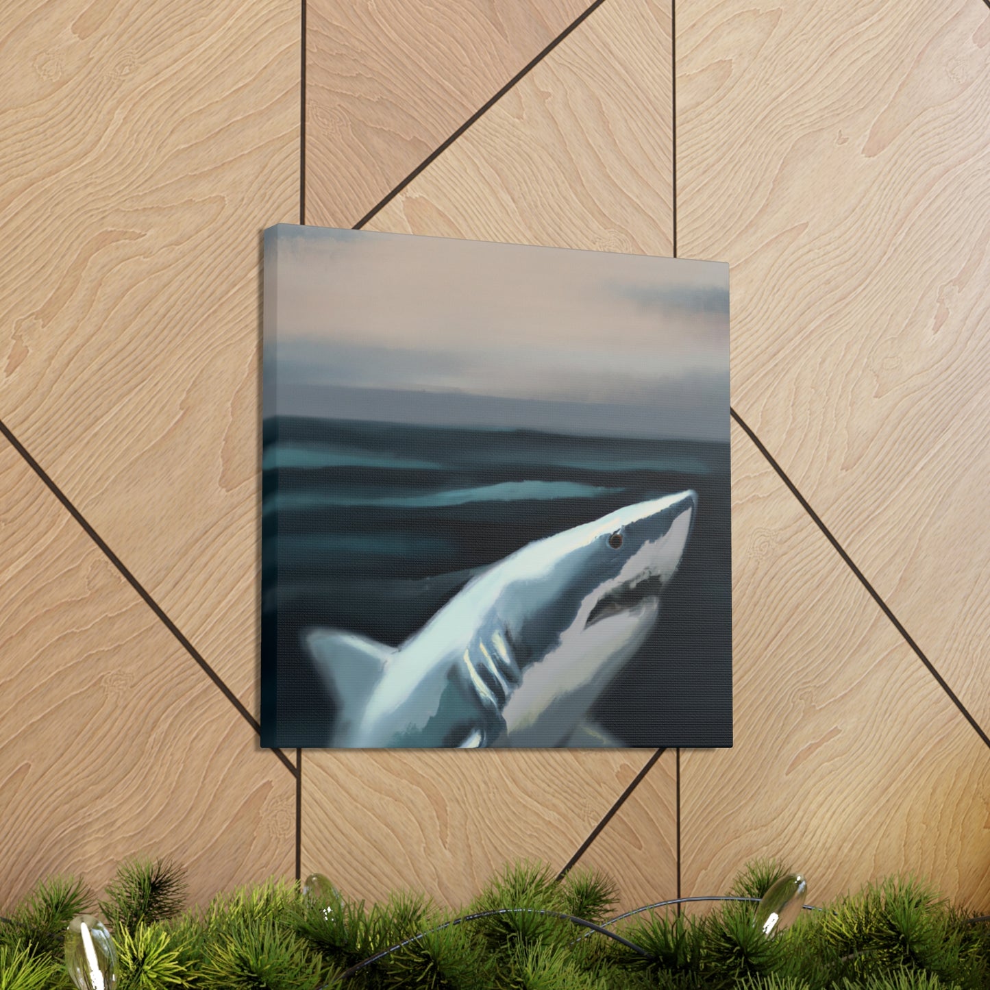 Great White Mystery. - Canvas