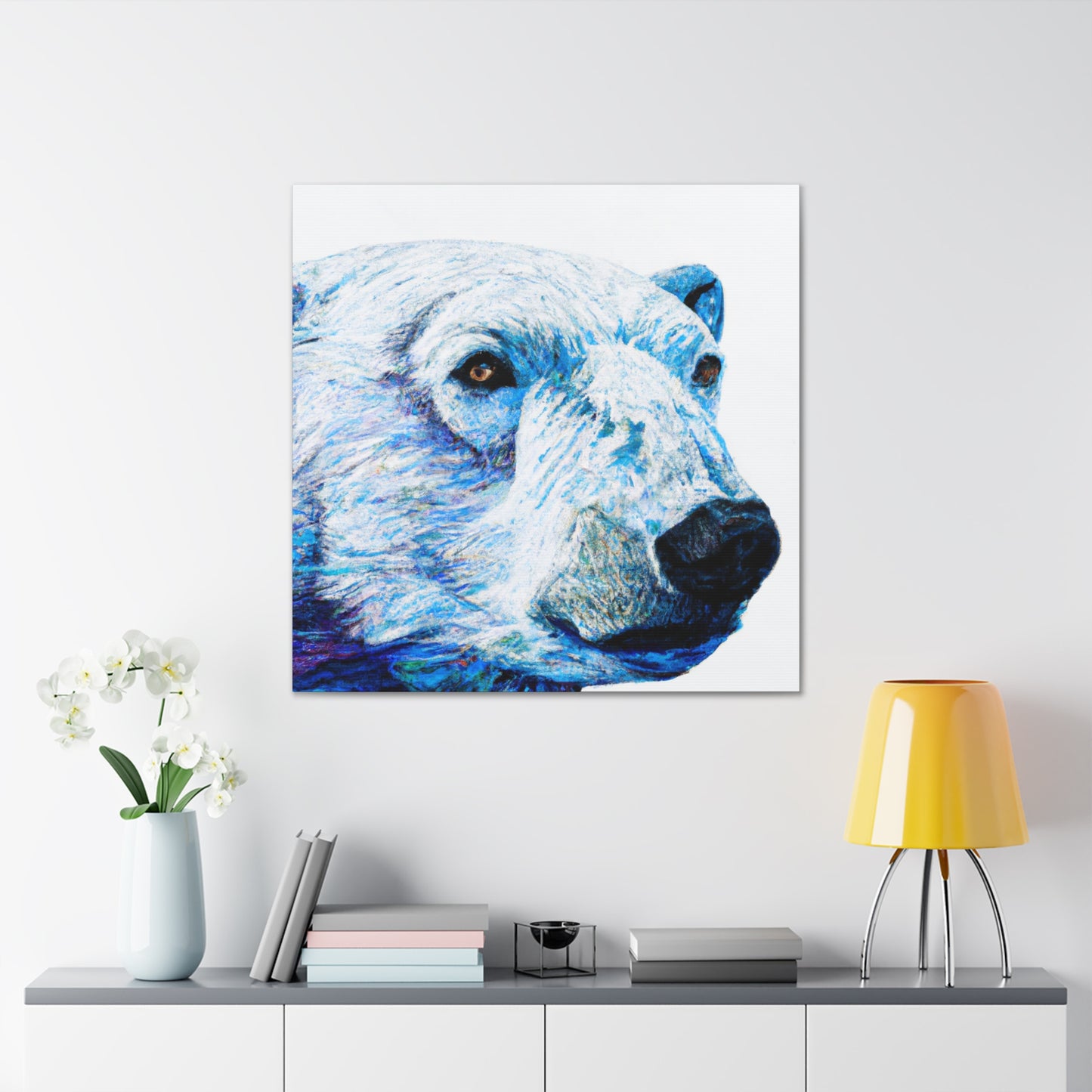 "Polar Bear in Hyperrealism" - Canvas