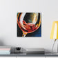 Glass of Fruity Wine - Canvas