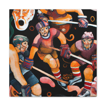 "The Hockey Rococo Painting" - Canvas