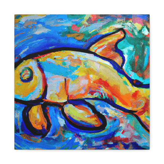 Rainbow Fish Abstracted - Canvas