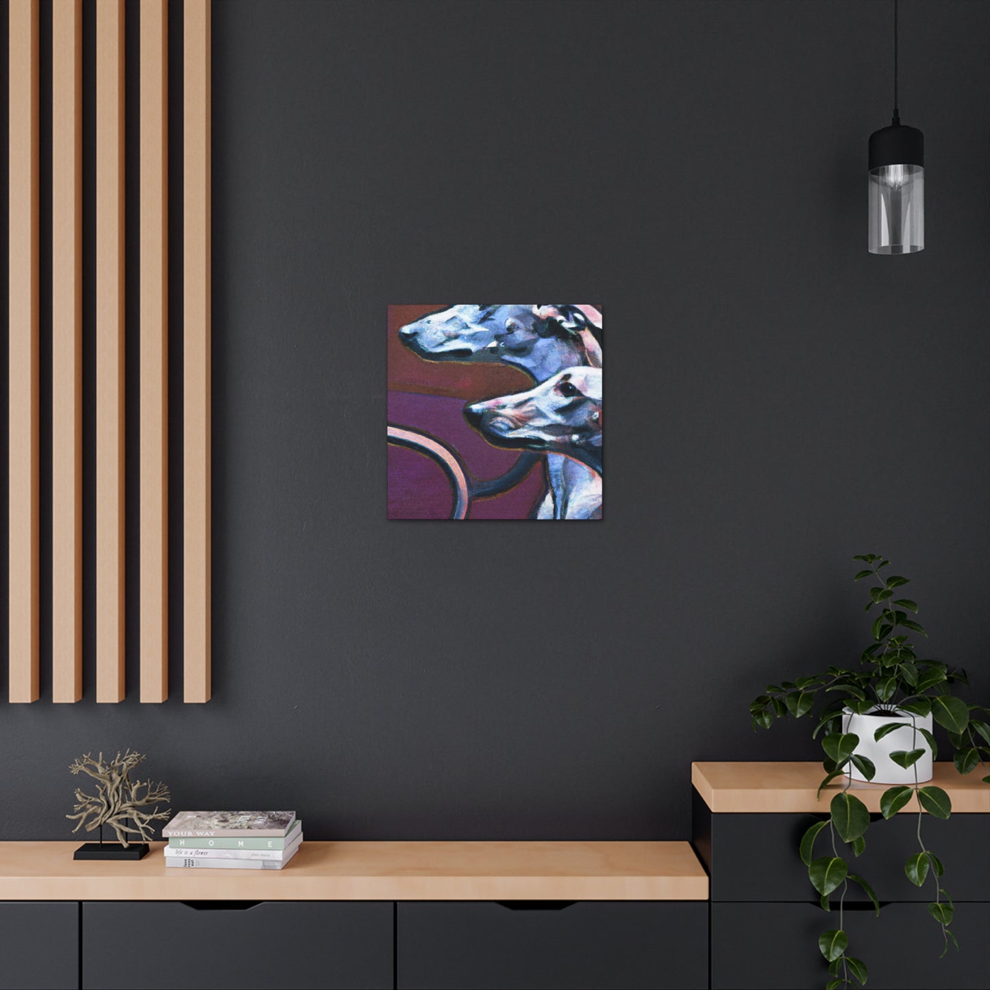 Greyhound in Motion - Canvas