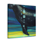 Manatee in Art Deco - Canvas