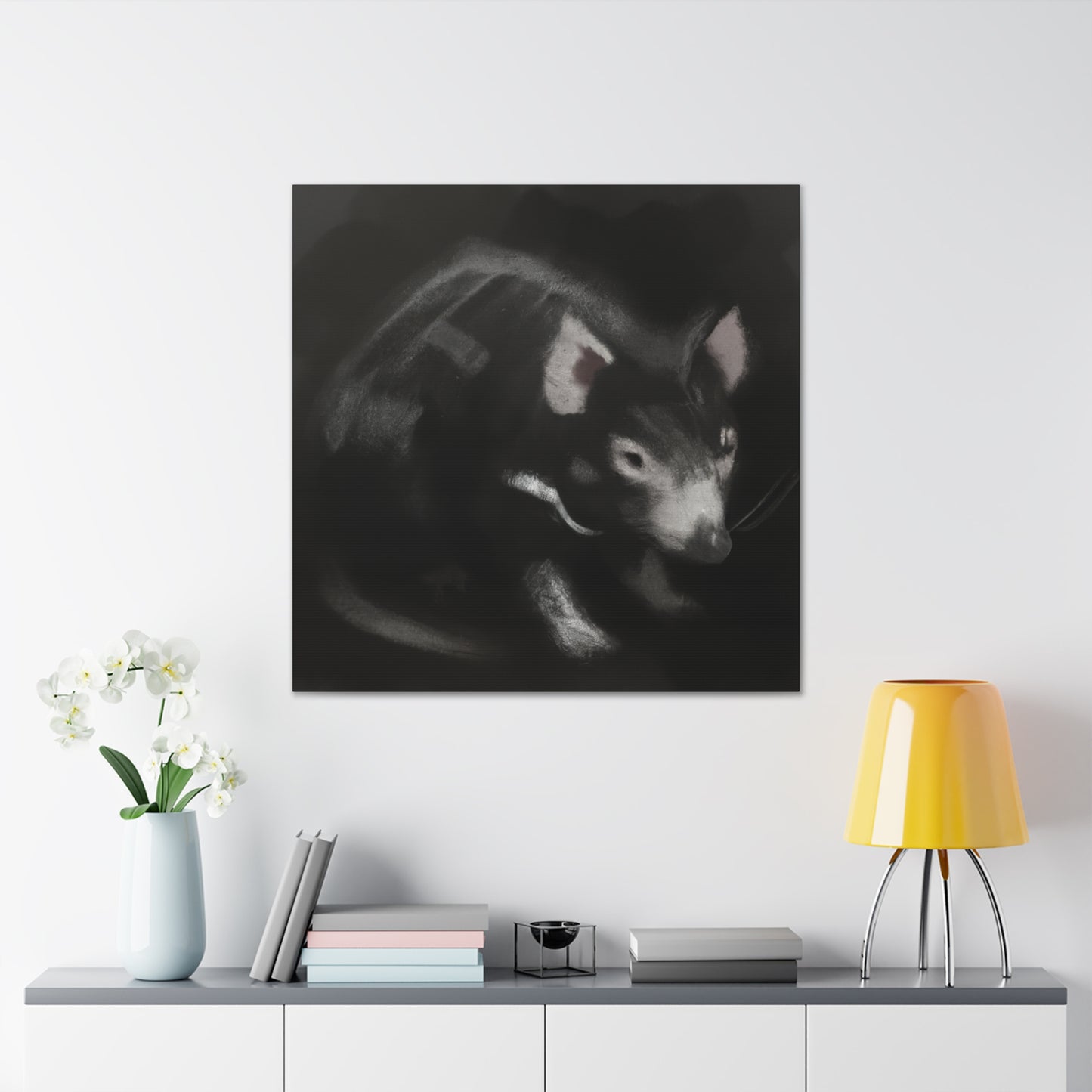 "Tasmanian Devil Howling" - Canvas