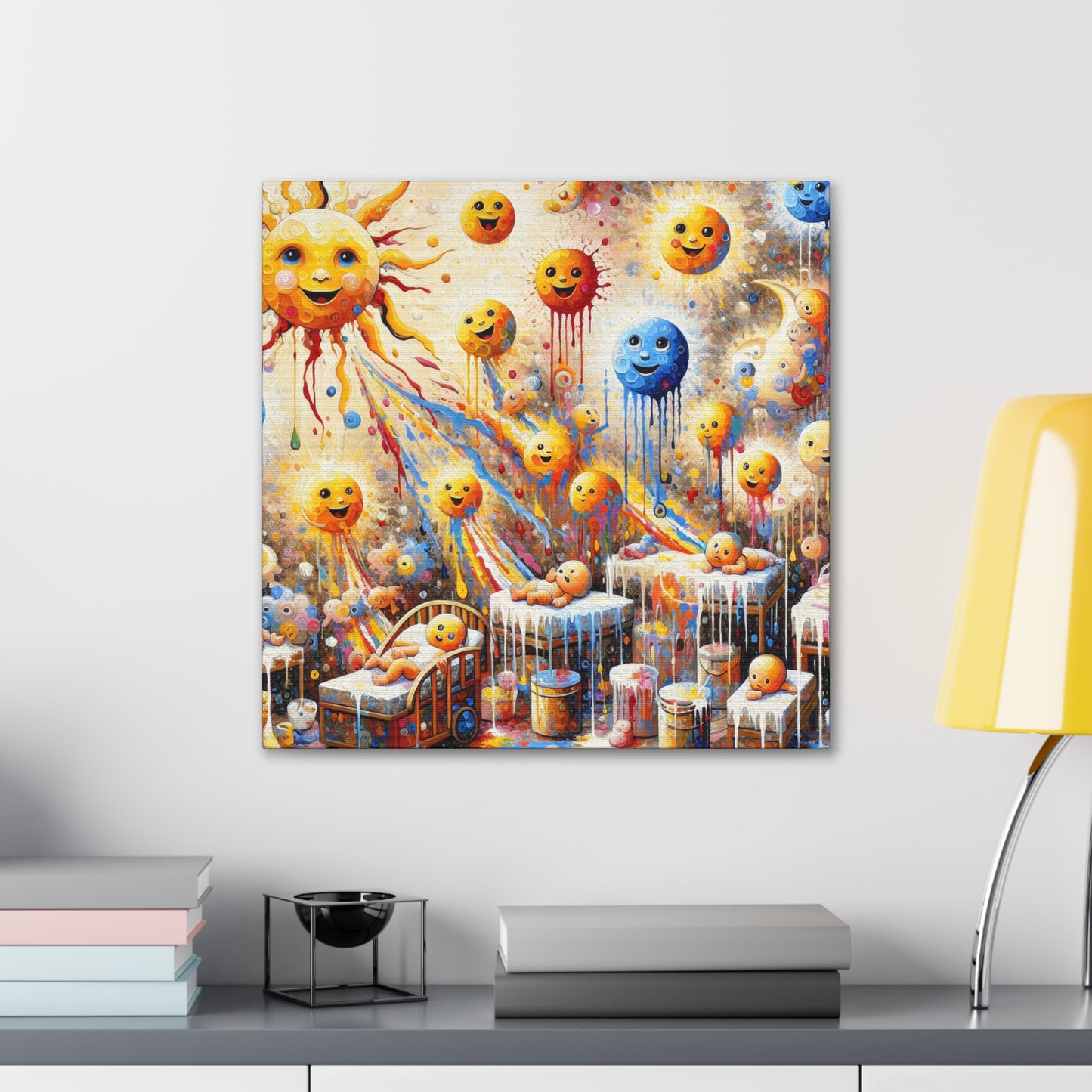 Radiant Celestial Smiles - Canvas