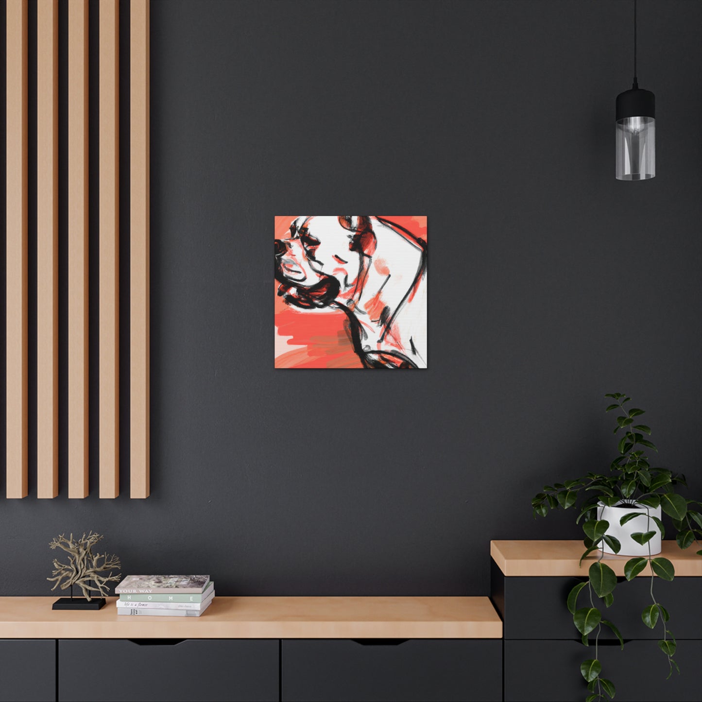 "American Bulldog Watching You" - Canvas