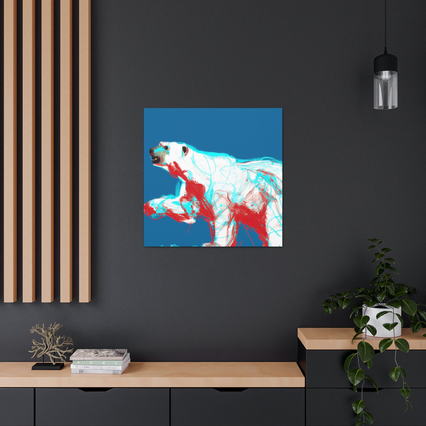 Polar Bear Minimalism - Canvas