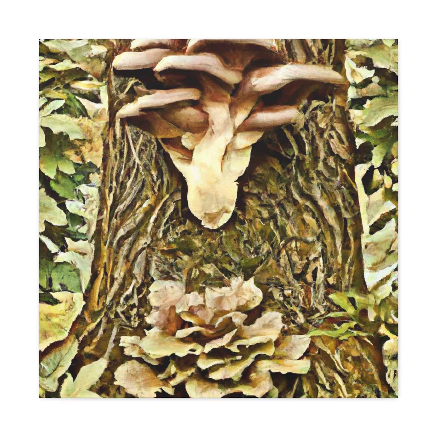 Mushroom Abundance Painting - Canvas