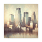 "Cityscapes of Tranquil Twilight" - Canvas