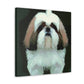 "Joyful Shih Tzu Play" - Canvas