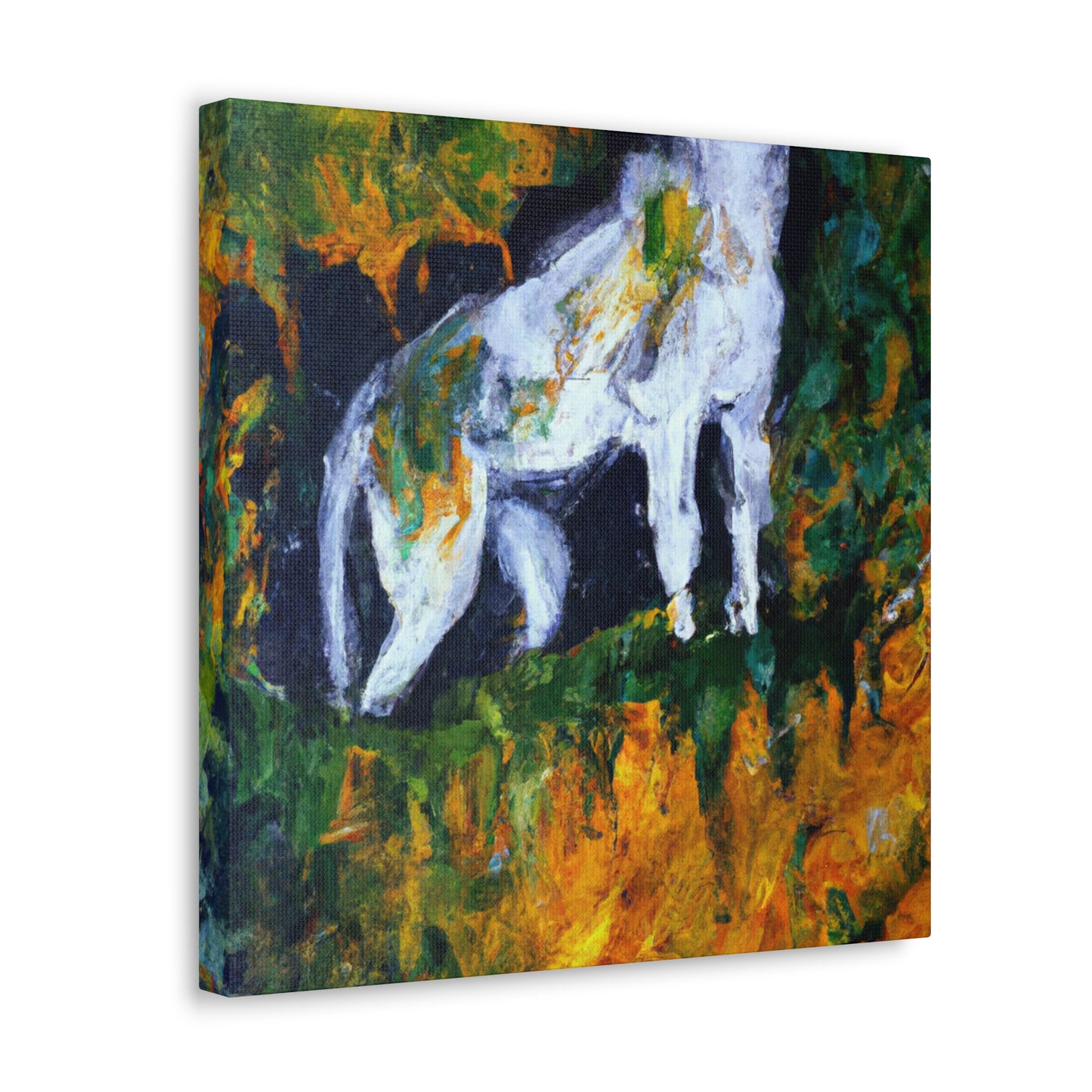 Lynx Among Abstracts - Canvas