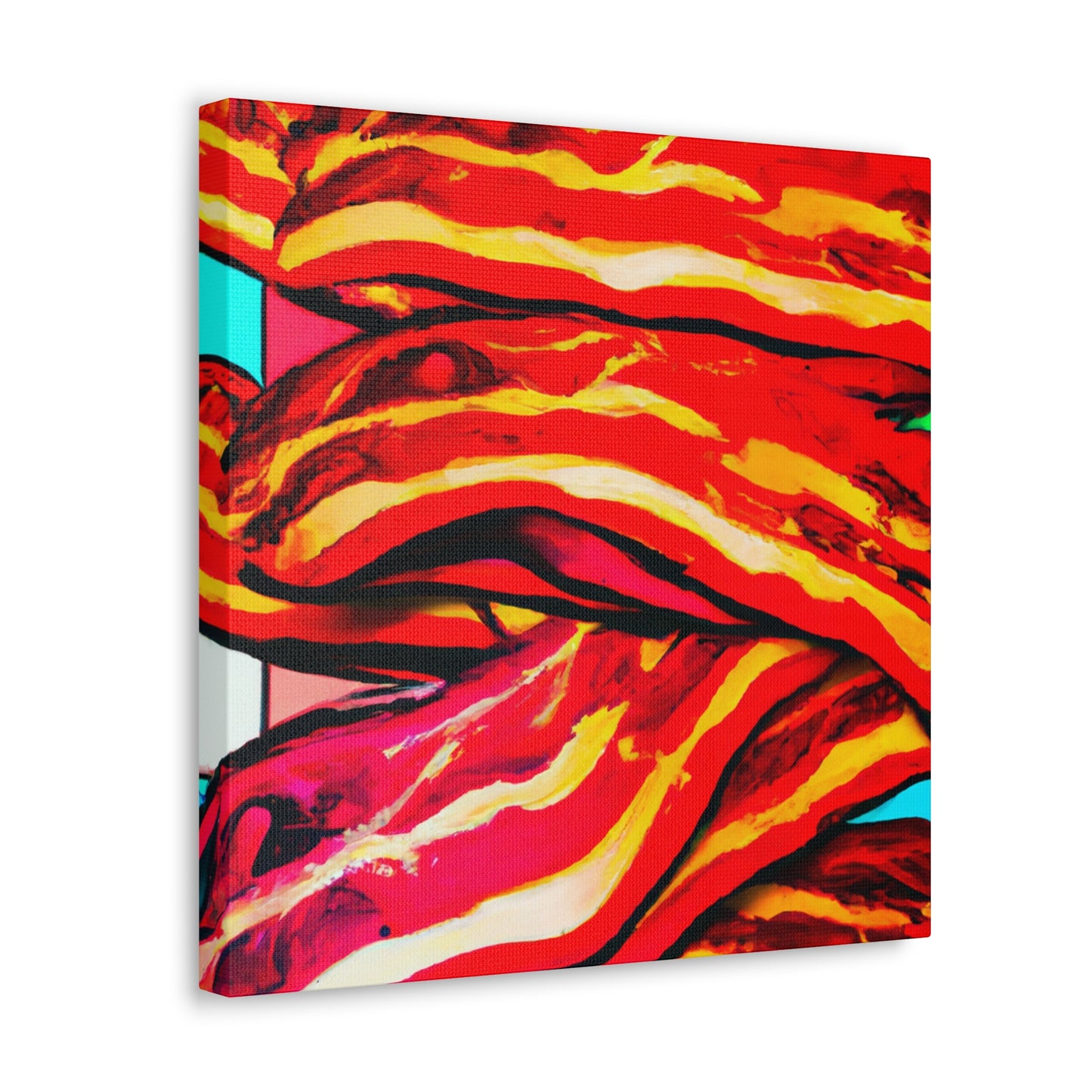 "Pop Art Bacon Delight" - Canvas