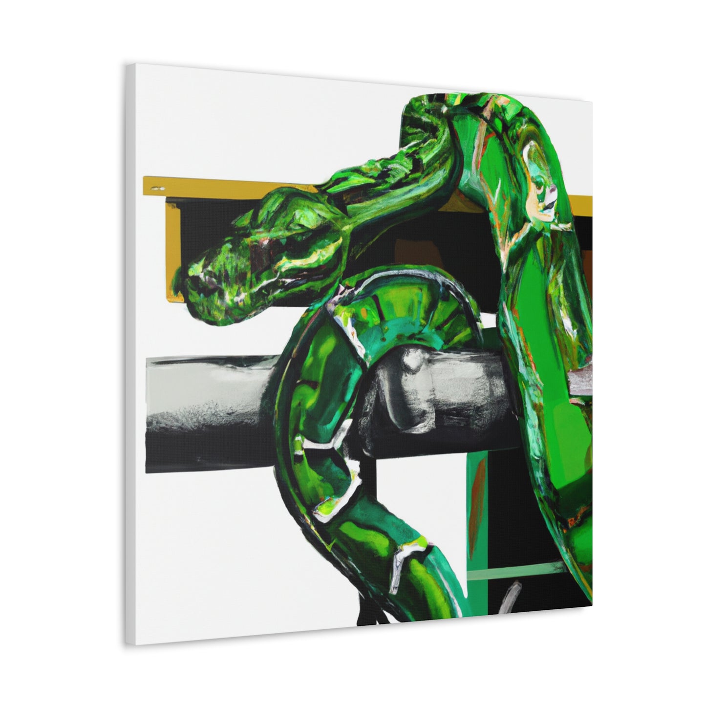 Green Tree Python Glory - Canvas