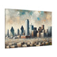 "Colorful Metropolis Unveiled" - Canvas