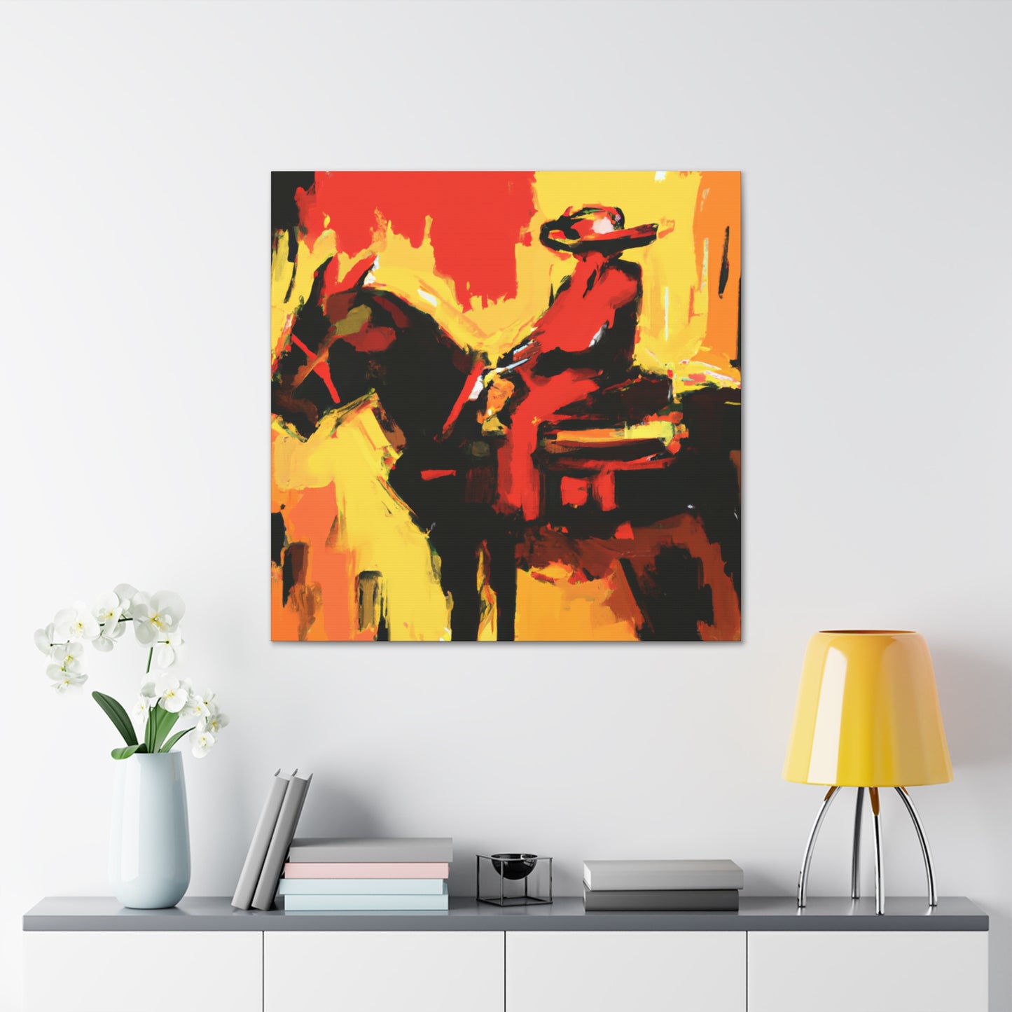 Saddle in Abstract forms - Canvas