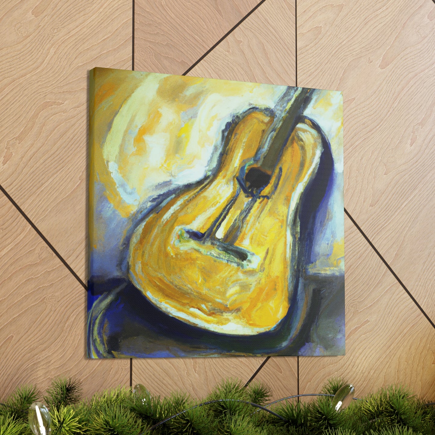 'Guitar Strings In Melody' - Canvas