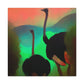 Ostriches in Motion - Canvas