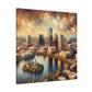 "Cityscape Dreams Unveiled" - Canvas