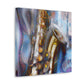 "Saxophone in Dreamscape". - Canvas