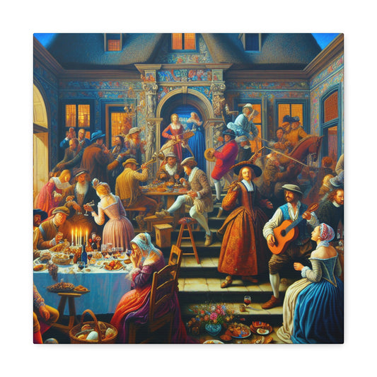 "Revelry at Renaissance Villa" - Canvas