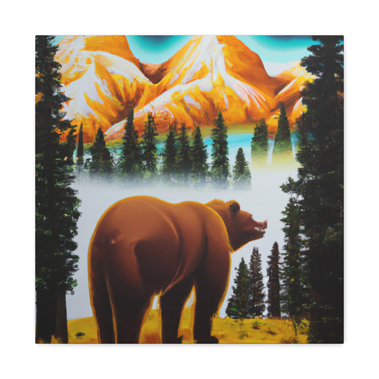 Beneath the Brown Bear - Canvas